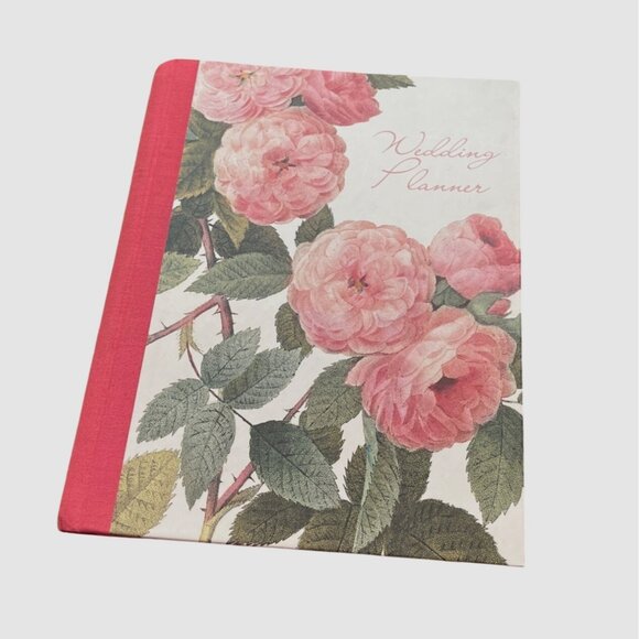 Wedding Planner Book Spiral Botanical Floral Blank 7 Tab 1999 Galison Publishing - Picture 1 of 10
